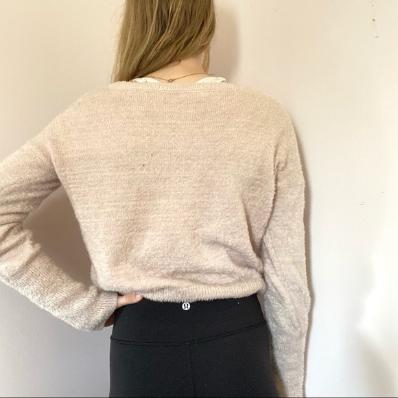 Garage Fuzzy Light Pink Sweater Size S - Picture 5 of 9
